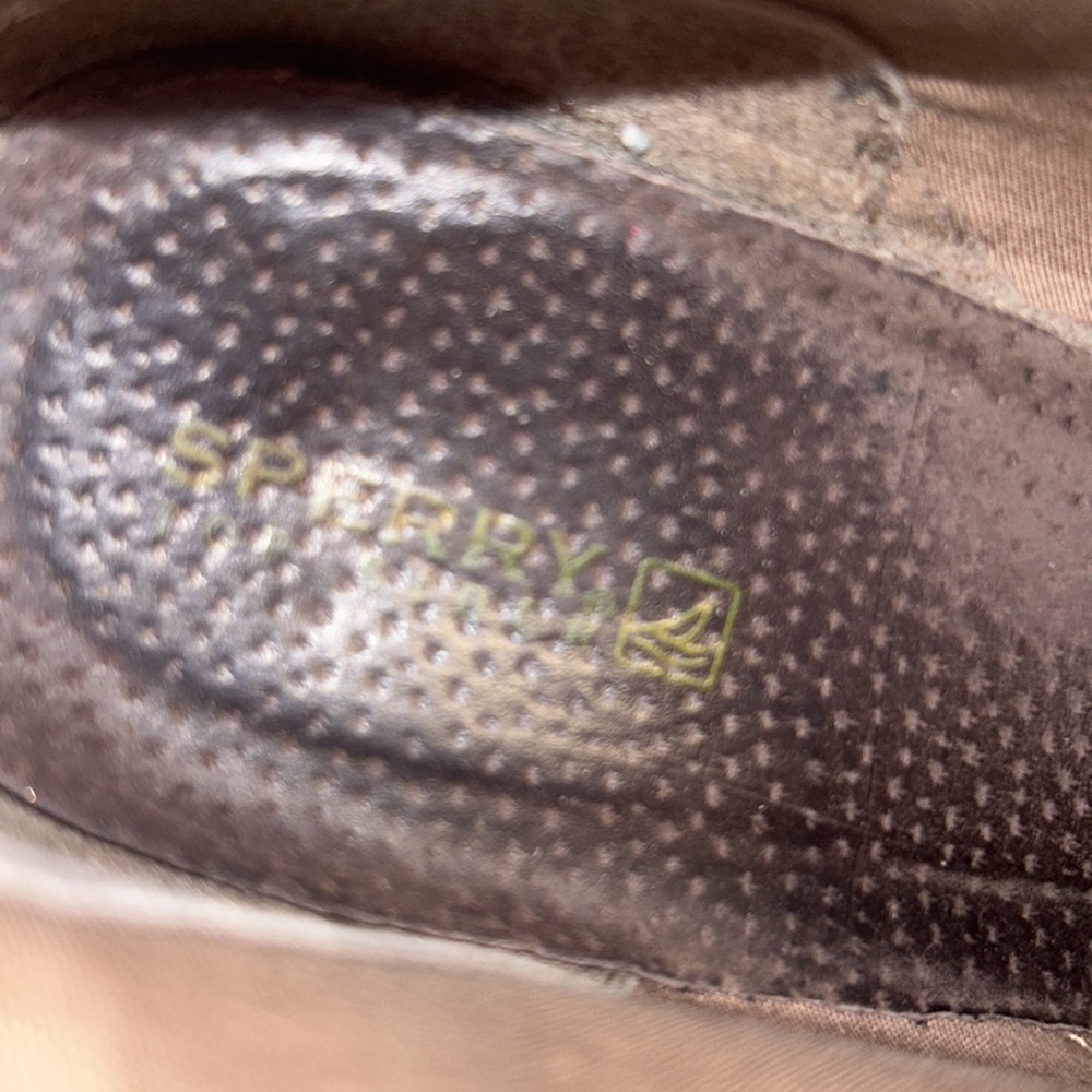 SPERRY Stella Wedge LEATHER Tan Ankle BOOTIES Size 7.5 - Picture 7 of 9